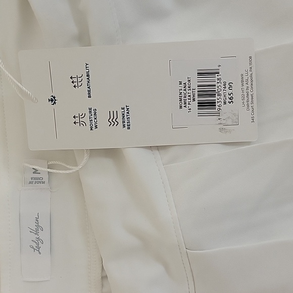 Lady Hagen White Skort with Blue Trim Sz Medium Golf, Tennis Pickleball New Tags - Picture 2 of 5